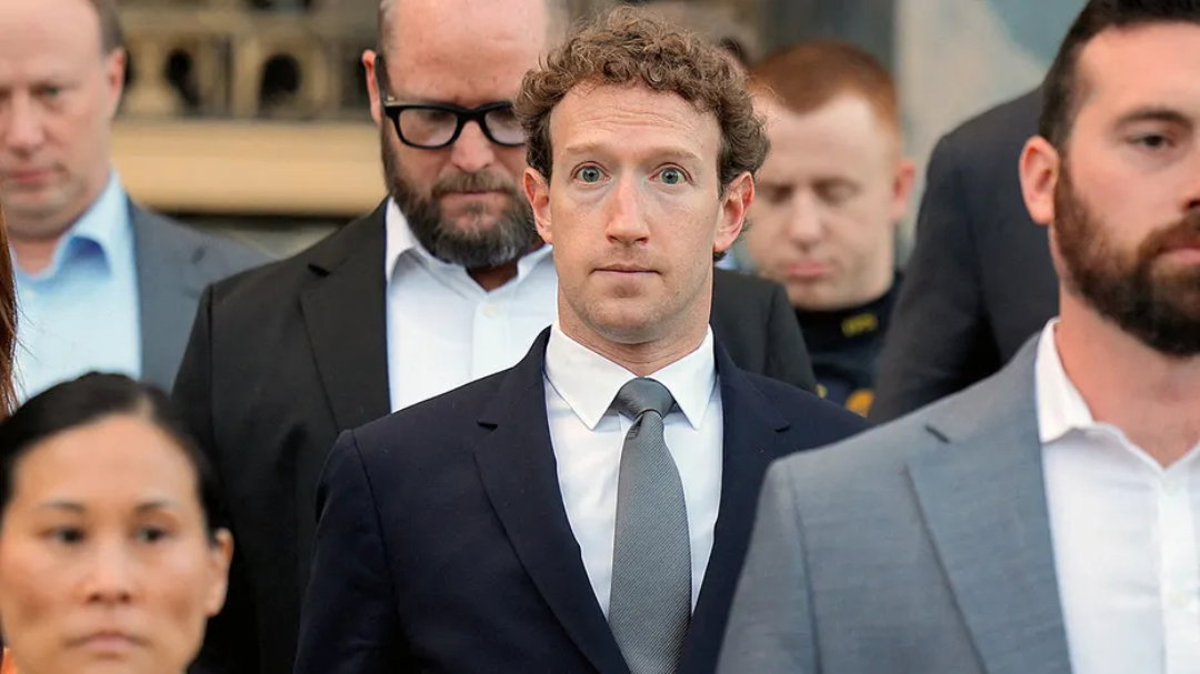 TechDogs-"An Image Of Meta CEO Mark Zuckerberg Looking Worried"