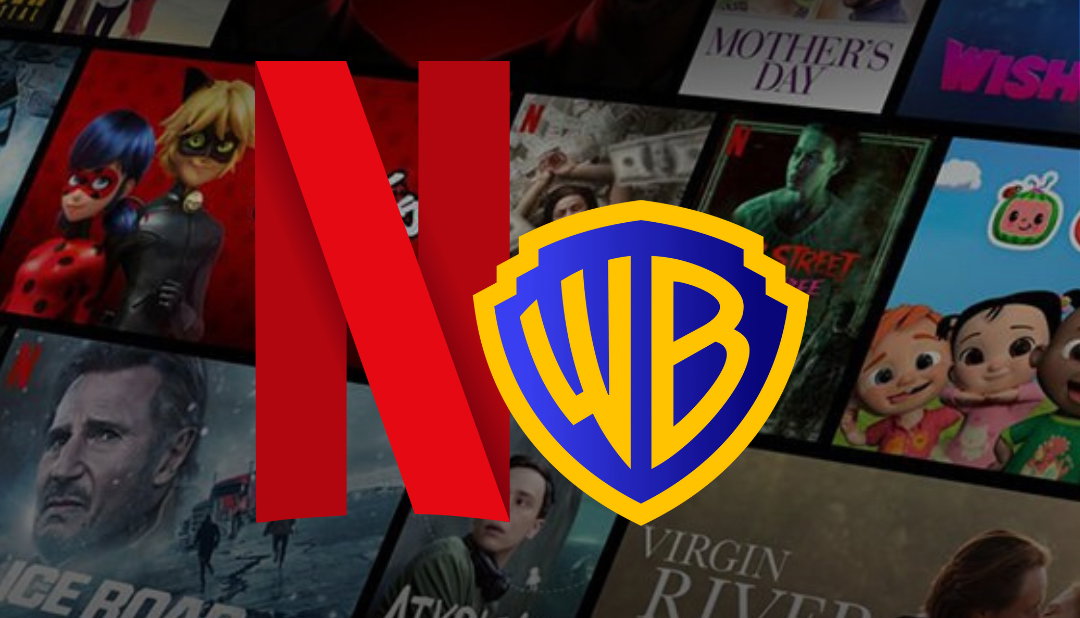 TechDogs-"An Image Of The Logos Of Netflix And Warner Bros"