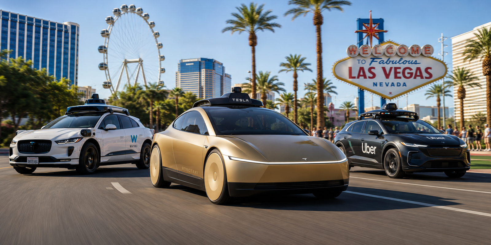 TechDogs-"An Image Of Robotaxis From Tesla, Uber, And Waymo" TechDogs-"An Image Of Robotaxis From Tesla, Uber, And Waymo"