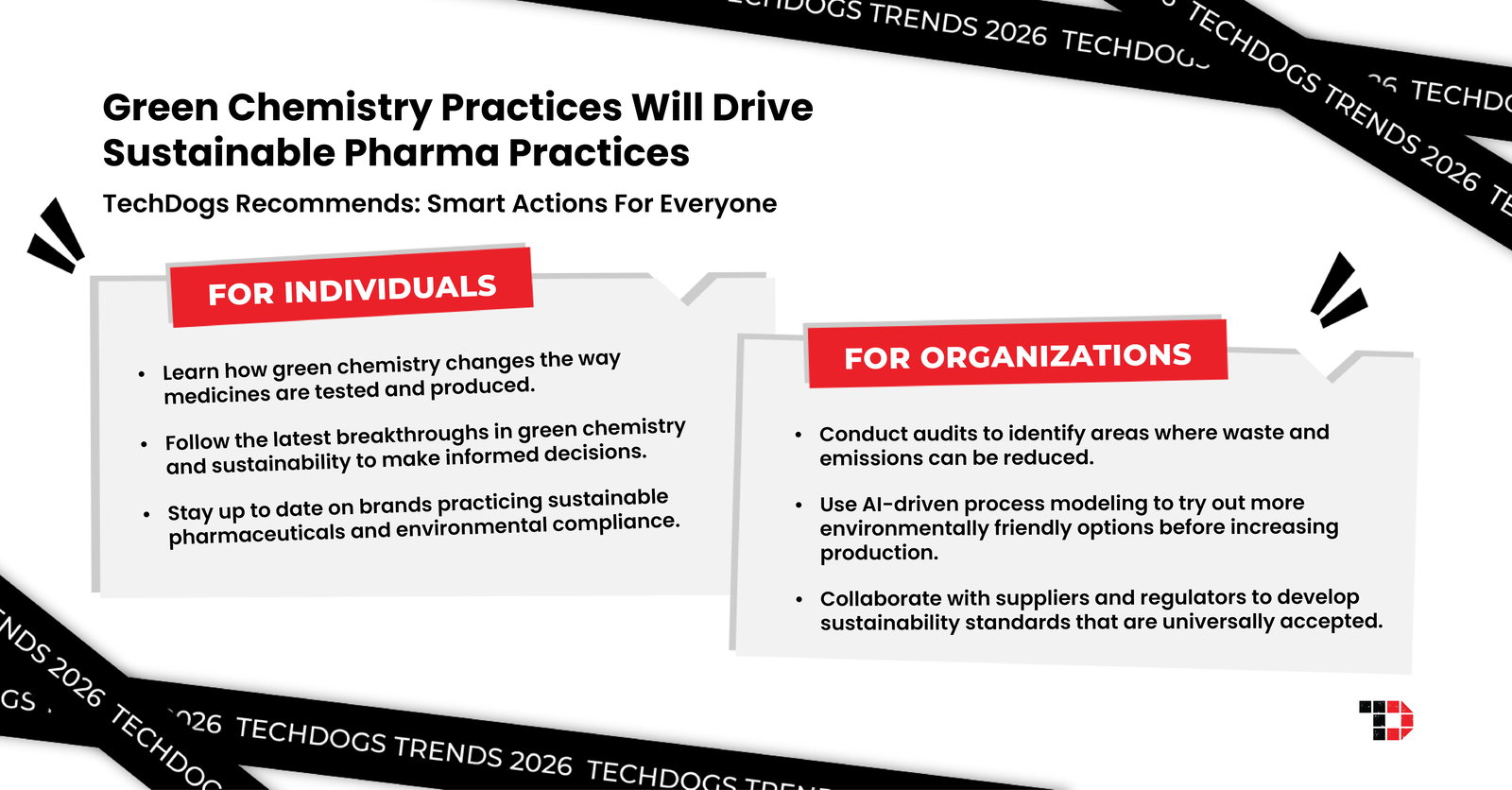 TechDogs-"Trend 5: Green Chemistry Practices Will Drive Sustainable Pharma Practices"
