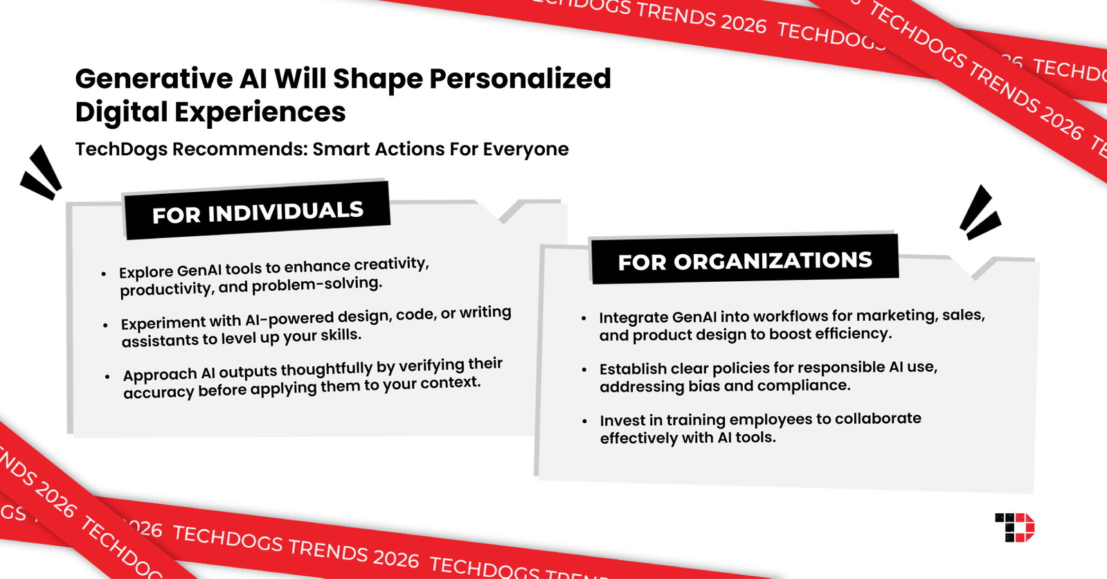 TechDogs-"Trend 2: Generative AI Will Shape Personalized Digital Experiences"