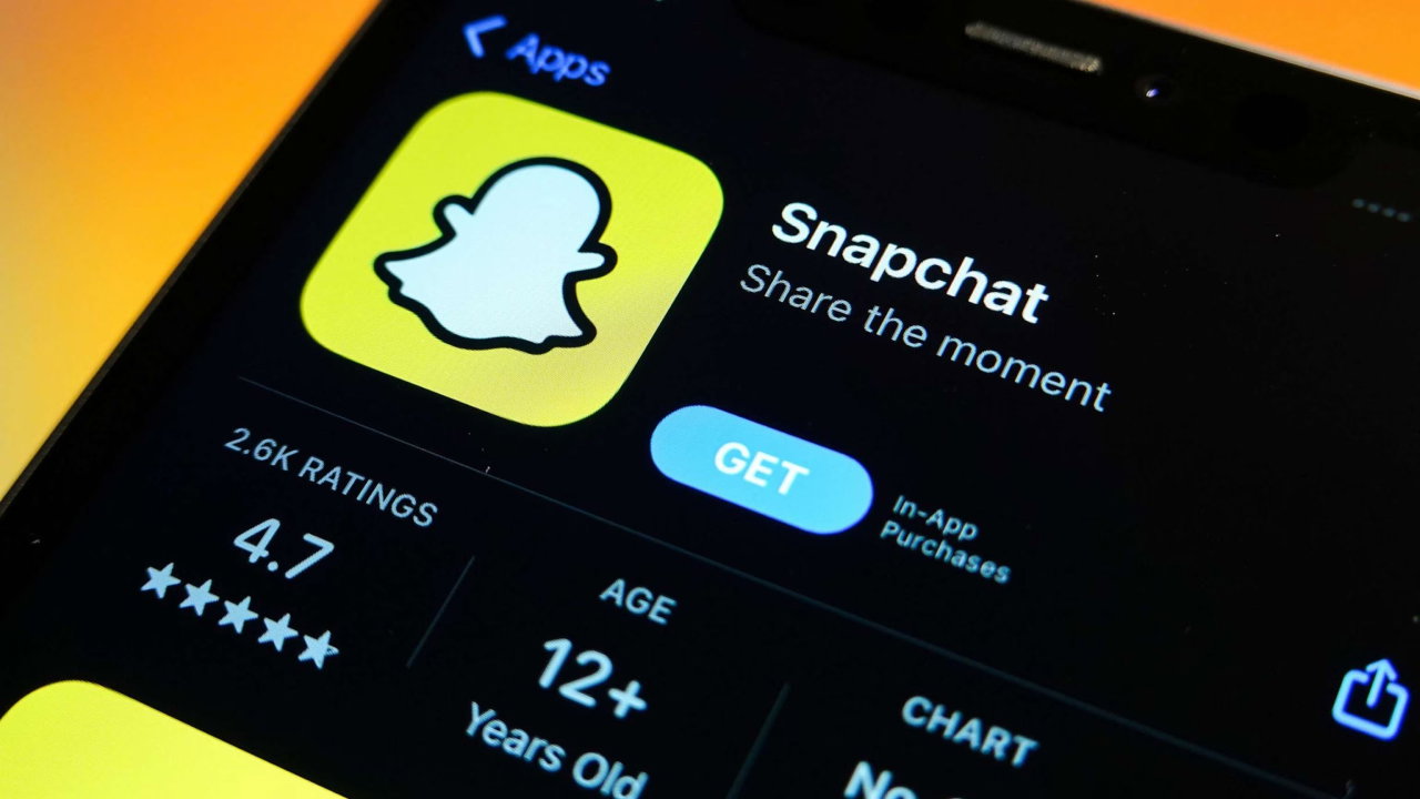 TechDogs-"An Image Of Snapchat's Logo On An App Store"