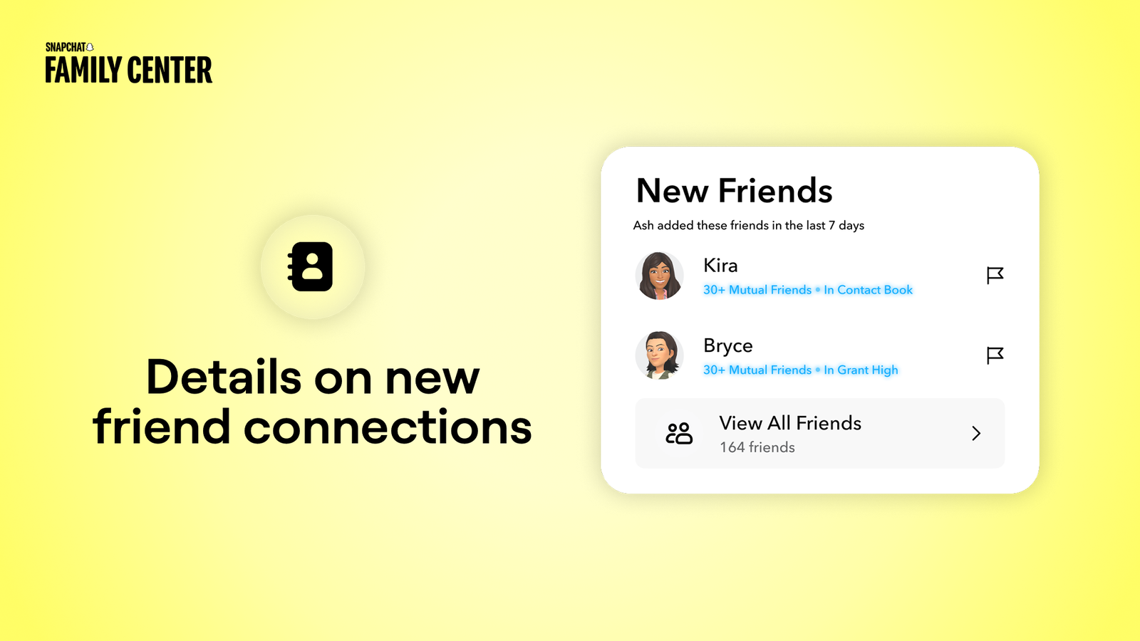 TechDogs-"An Image Depicting Snapchat's New Family Center Features Showing Insights And Trust Signals"