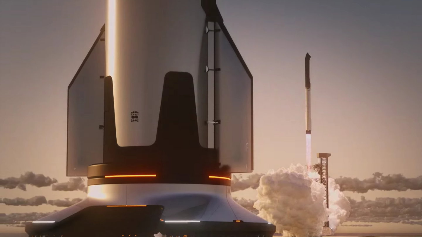TechDogs-"A Screenshot From SpaceX's Louisiana Starbase Animation Video"