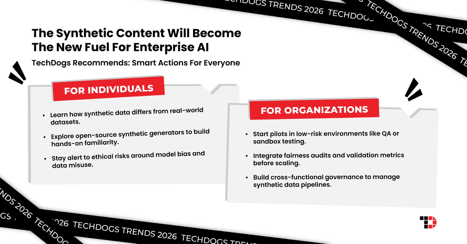 TechDogs-"Trend 5: Synthetic Data Will Become The New Fuel For Enterprise AI"