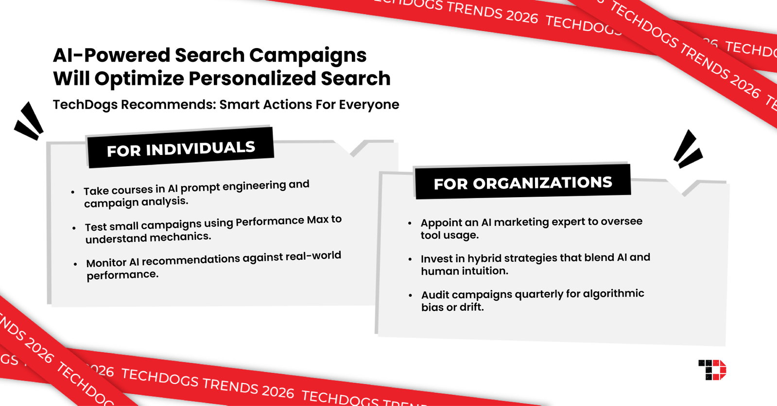 TechDogs-"Trend 2: AI-Powered Search Campaigns Will Optimize Personalized Search"