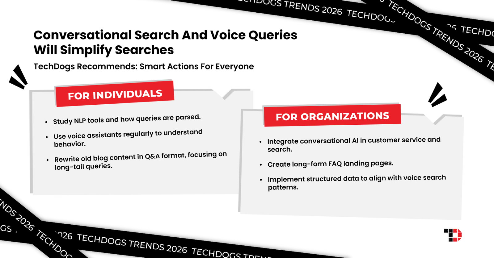 TechDogs-"Trend 3: Conversational Search And Voice Queries Will Simplify Searches"