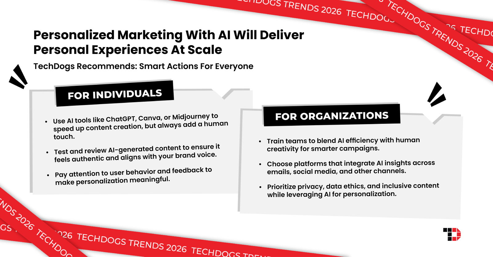 TechDogs-"Trend 2: Personalized Marketing With AI Will Deliver Personal Experiences At Scale"