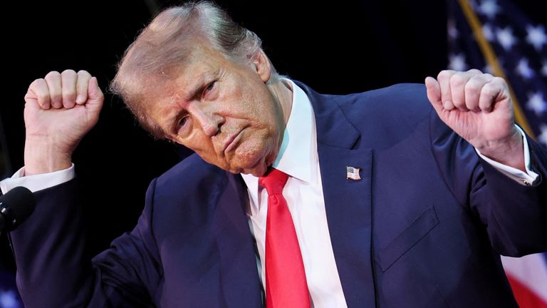 TechDogs-"An Image Of President Donald Trump Happy"