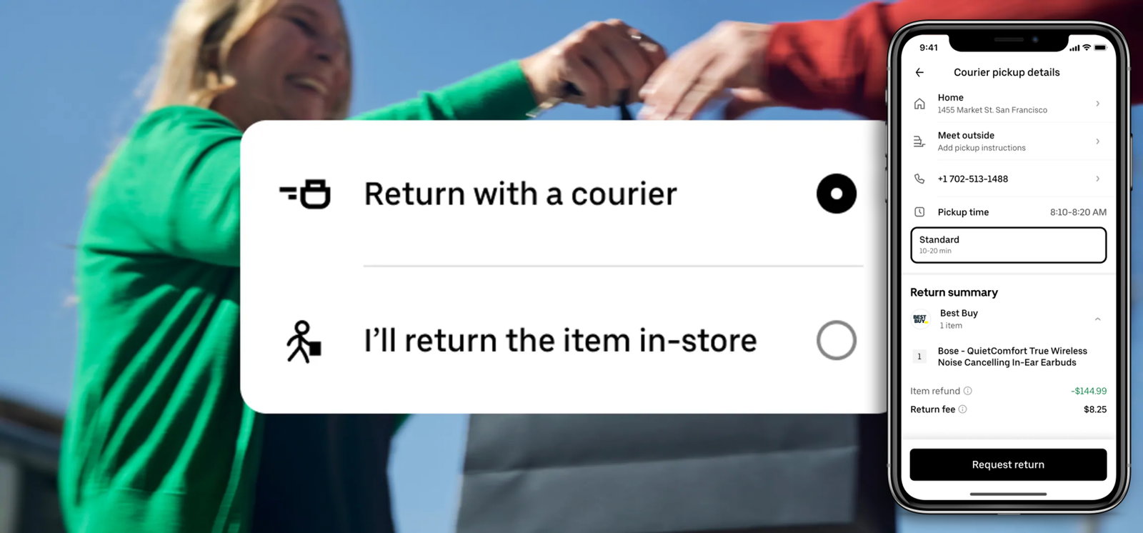 TechDogs-"An Image Depicting Uber's New Returns Service"