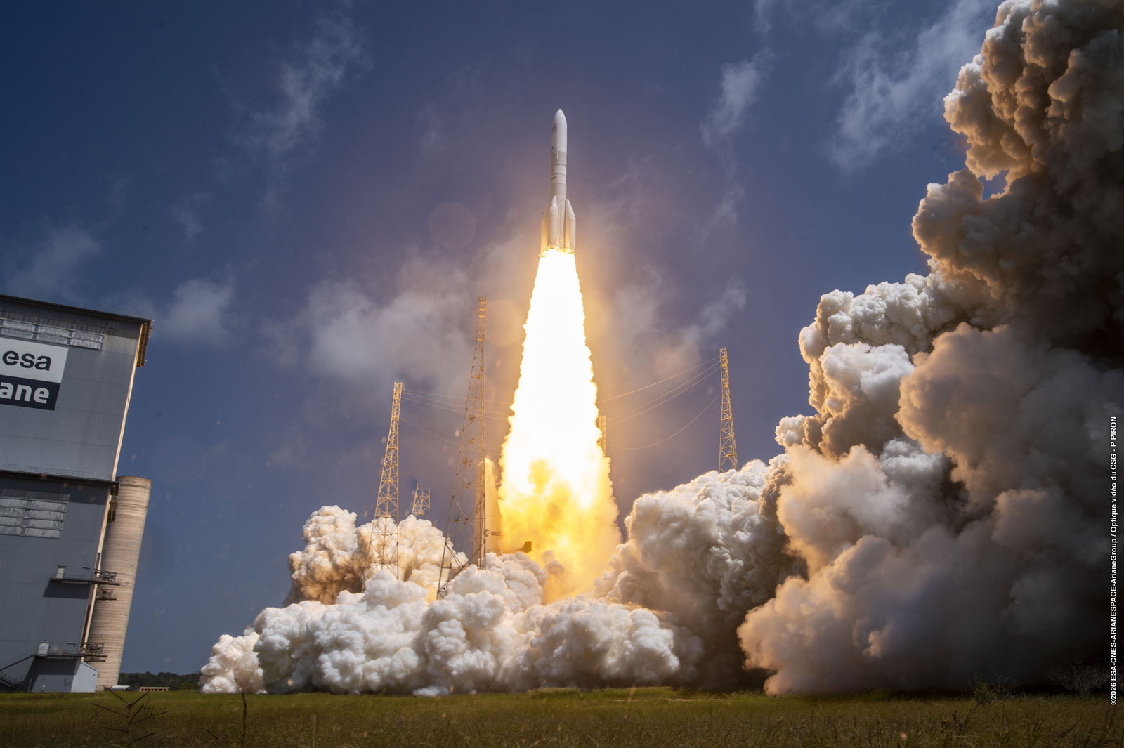 TechDogs-"An Image Of An Amazon LEO Rocket Blasting Off"