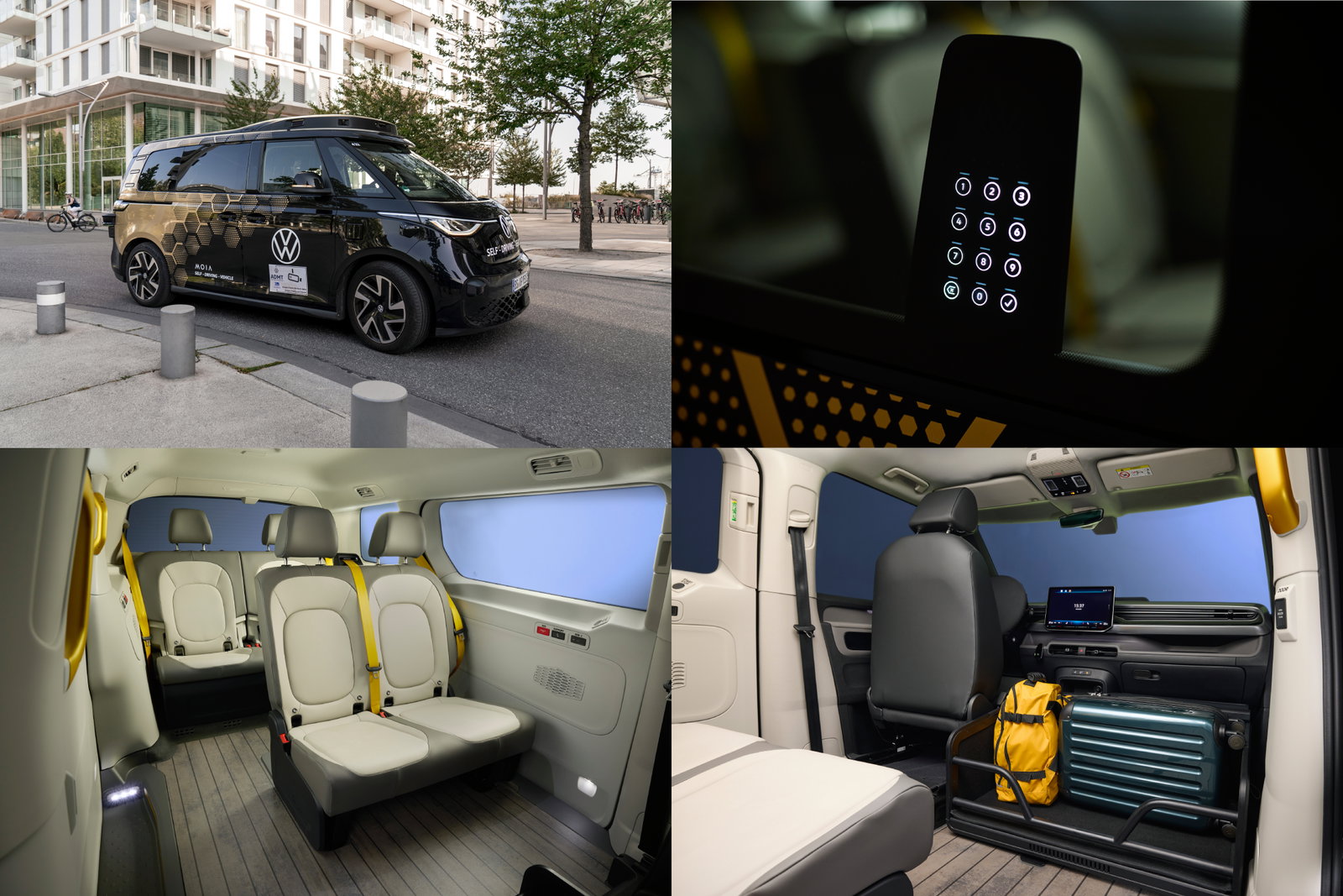 TechDogs-"An Image Of Volkswagen's MOIA's Self-Driving Microbus Interior And Exterior"