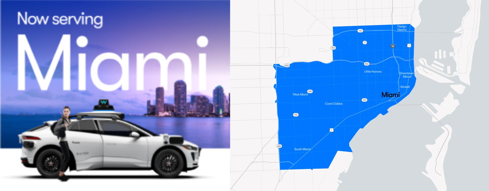TechDogs-"An Image Depicting Waymo's Entry Into Miami And The Areas Its Service Areas"