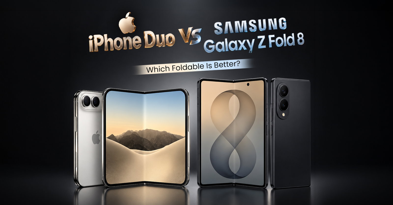 TechDogs-"iPhone Duo vs Samsung Galaxy Z Fold 8: Which Foldable Is Better?" TechDogs-"iPhone Duo vs Samsung Galaxy Z Fold 8: Which Foldable Is Better?"