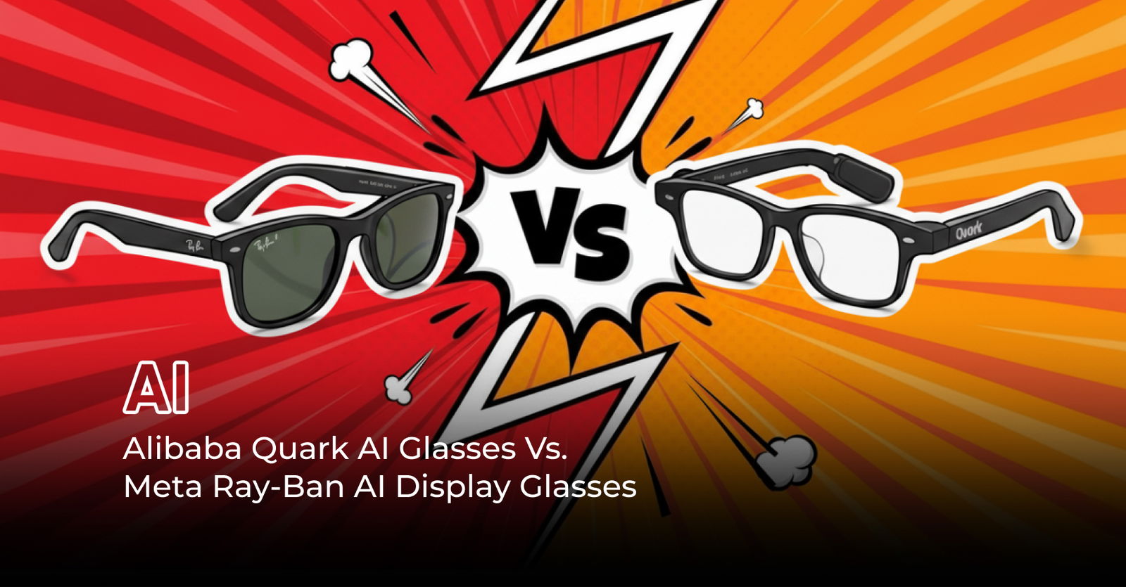 TechDogs-"Alibaba Quark AI Glasses Vs. Meta Ray-Ban AI Display Glasses"