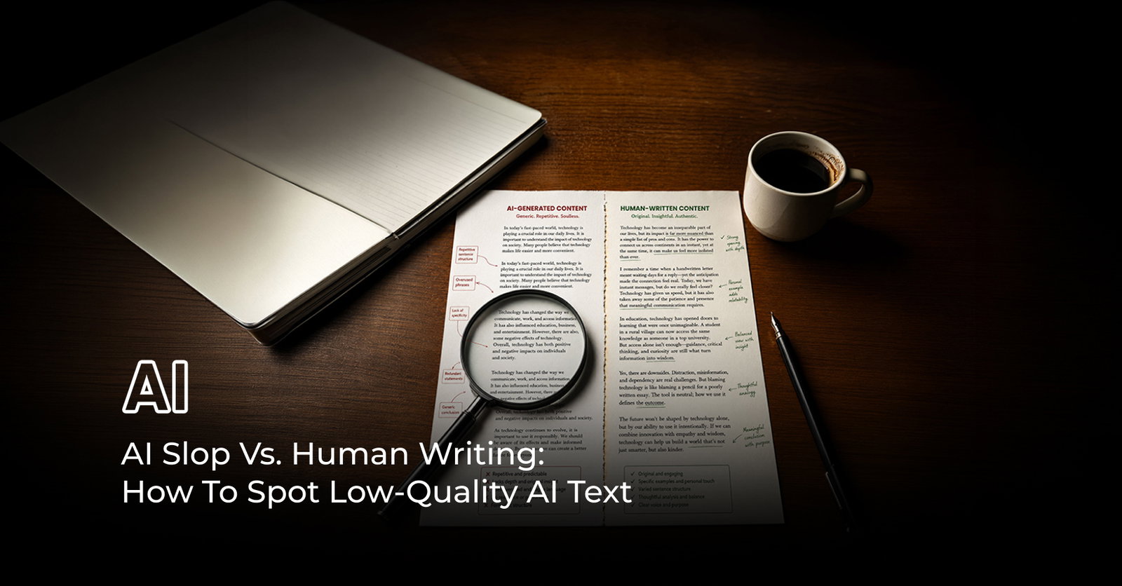 TechDogs-"AI Slop Vs. Human Writing: How To Spot Low-Quality AI Text" TechDogs-"AI Slop Vs. Human Writing: How To Spot Low-Quality AI Text"
