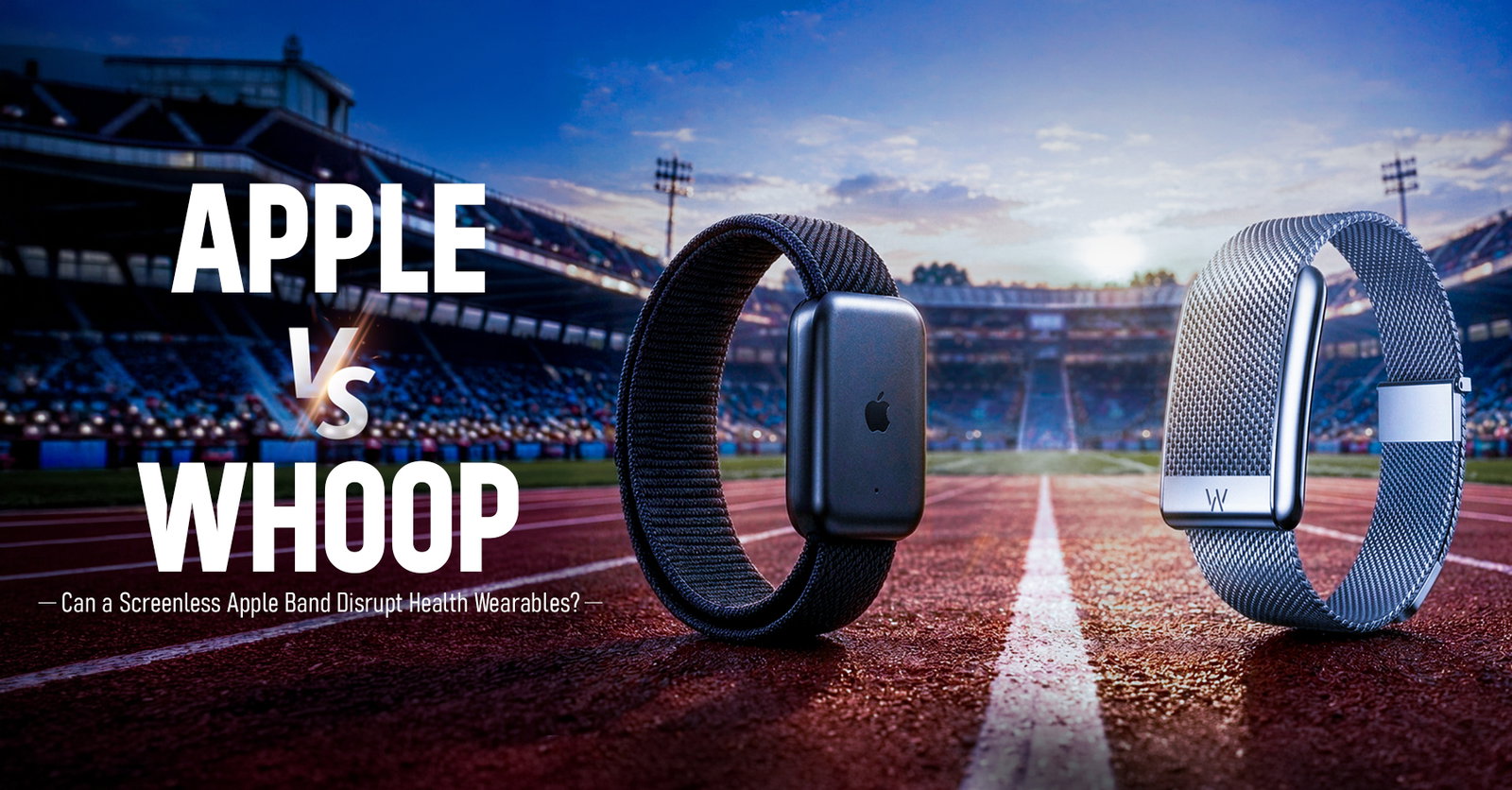 TechDogs-"Apple vs Whoop Can A Screenless Apple Band Disrupt Health Wearables" TechDogs-"Apple vs Whoop Can A Screenless Apple Band Disrupt Health Wearables"