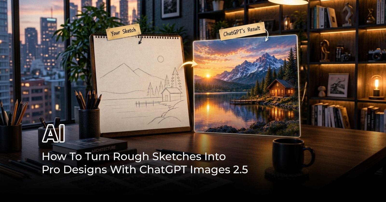 TechDogs-"How To Turn Rough Sketches Into Pro Designs With ChatGPT Images 2.5" TechDogs-"How To Turn Rough Sketches Into Pro Designs With ChatGPT Images 2.5"