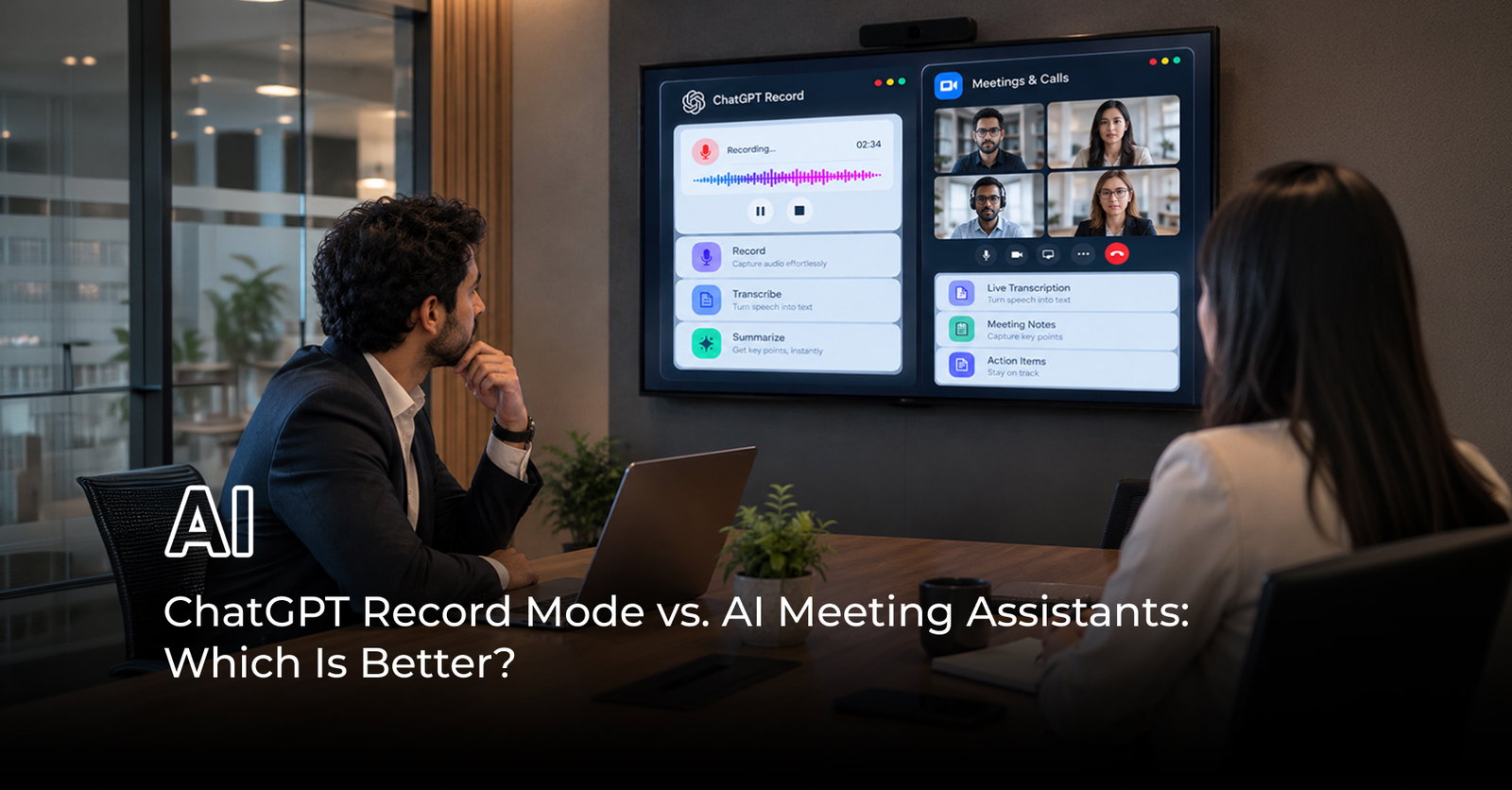 TechDogs-"ChatGPT Record Mode Vs. AI Meeting Assistants" TechDogs-"ChatGPT Record Mode Vs. AI Meeting Assistants"
