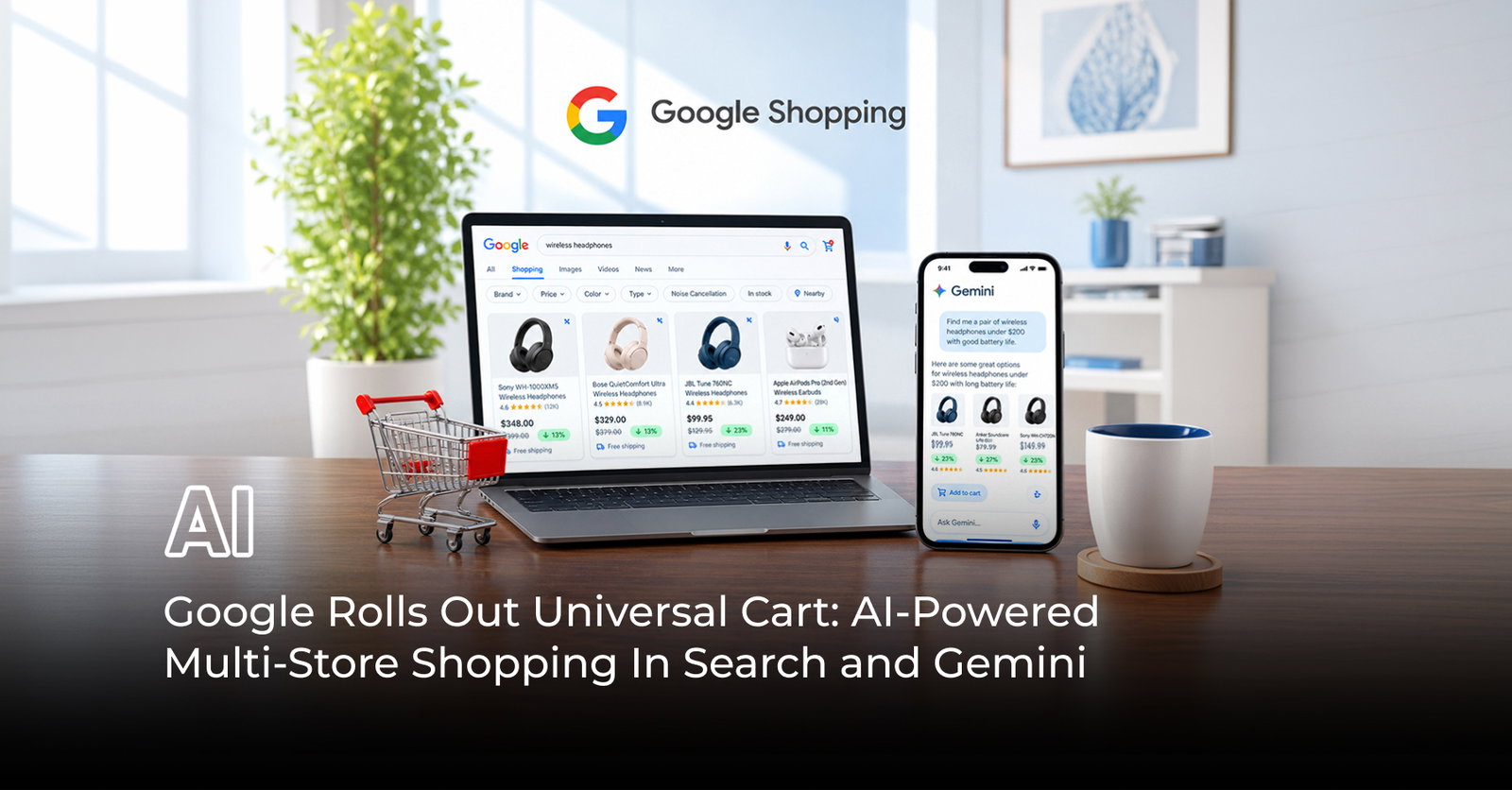 TechDogs-"Google Rolls Out Universal Cart: AI-Powered Multi-Store Shopping In Search And Gemini" TechDogs-"Google Rolls Out Universal Cart: AI-Powered Multi-Store Shopping In Search And Gemini"