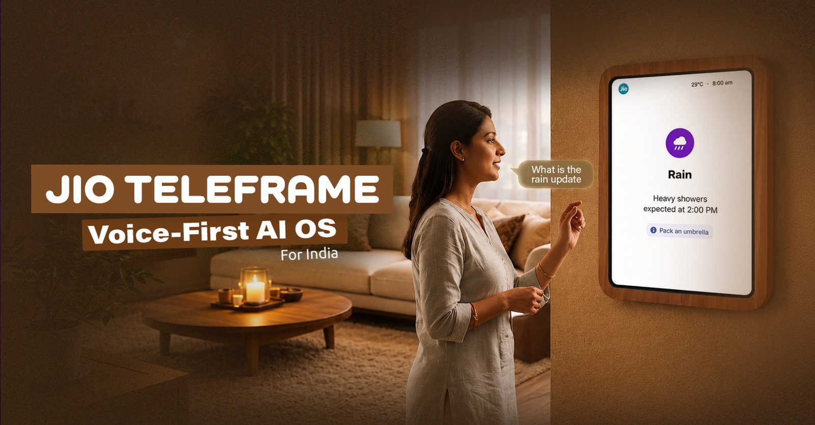 TechDogs-"Jio TeleFrame: The New Voice-First AI Operating System For Indian Smart Homes" TechDogs-"Jio TeleFrame: The New Voice-First AI Operating System For Indian Smart Homes"