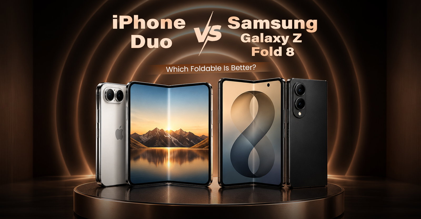 TechDogs-"iPhone Duo vs Samsung Galaxy Z Fold 8: Which Foldable Is Better?" TechDogs-"iPhone Duo vs Samsung Galaxy Z Fold 8: Which Foldable Is Better?"