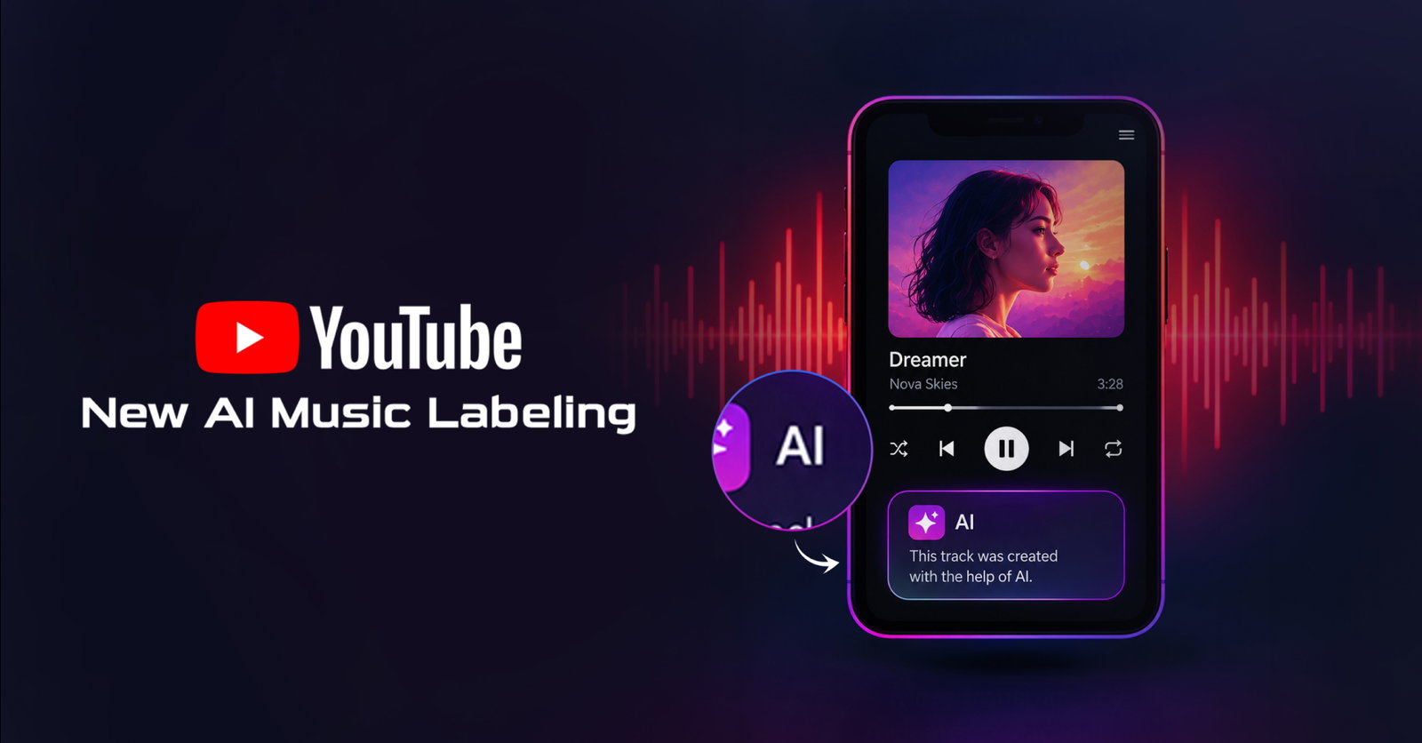 TechDogs-"YouTube’s New AI Music Labeling: What You Need to Know" TechDogs-"YouTube’s New AI Music Labeling: What You Need to Know"