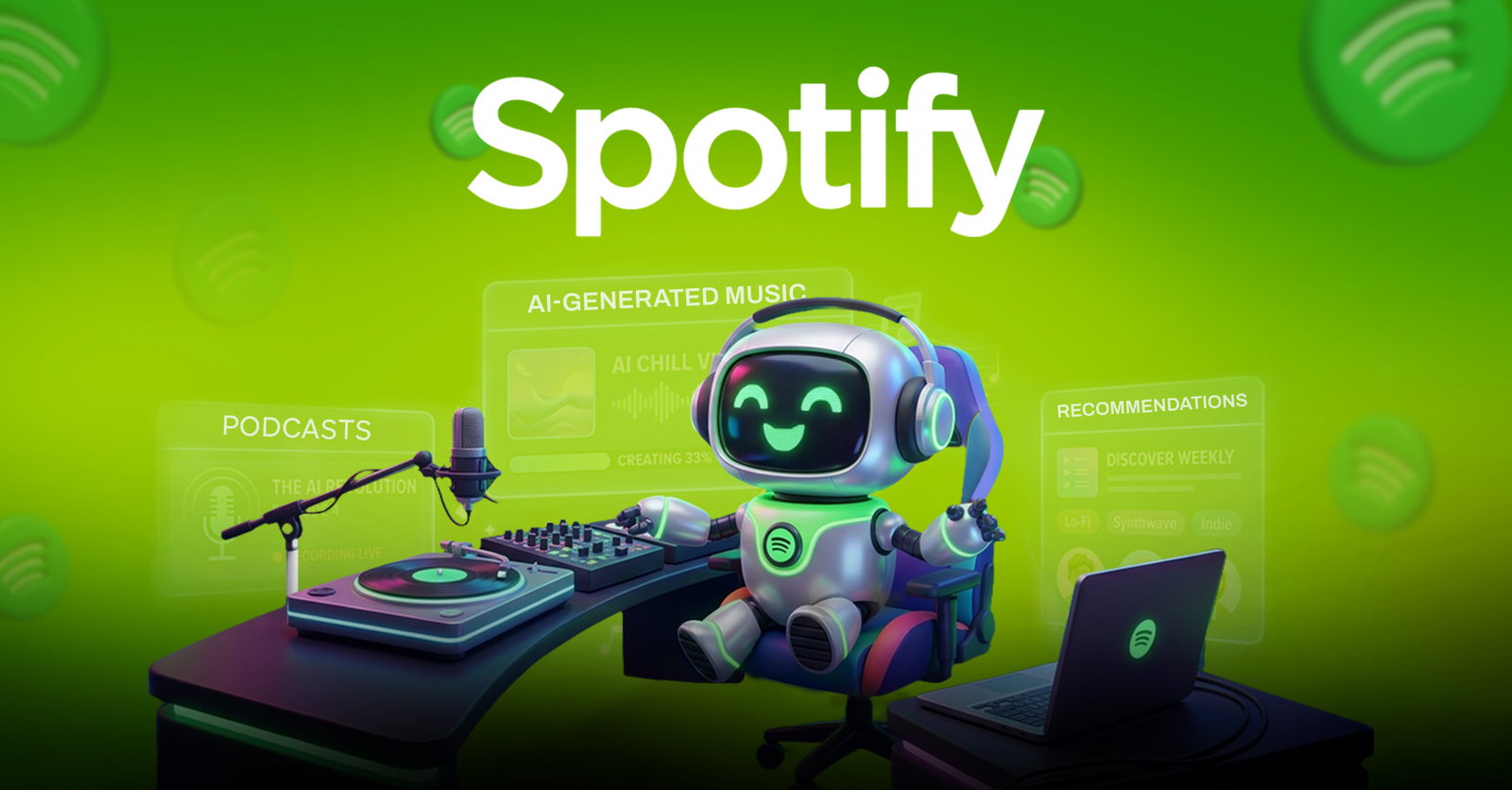 TechDogs-"Spotify’s Plan For AI Generated Music, Podcasts, And Recommendations" TechDogs-"Spotify’s Plan For AI Generated Music, Podcasts, And Recommendations"