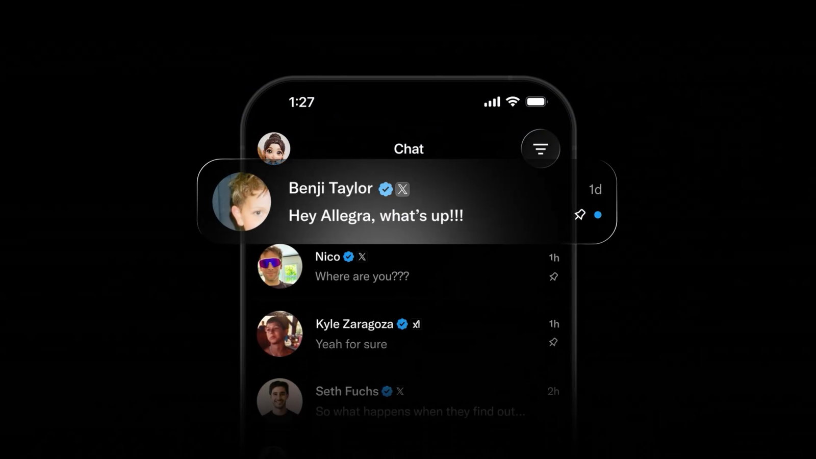 TechDogs-"An Image Depicting The XChat App"